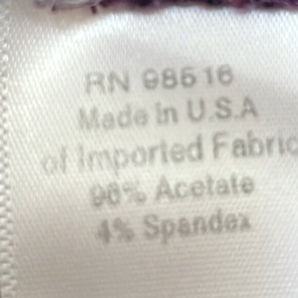 Coldwater Creek Burgundy Paisley Printed Long Straight Open Cardigan XL - Picture 10 of 11